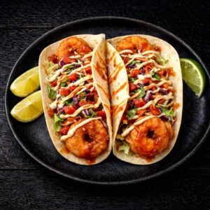 Buffalo Shrimp Tacos