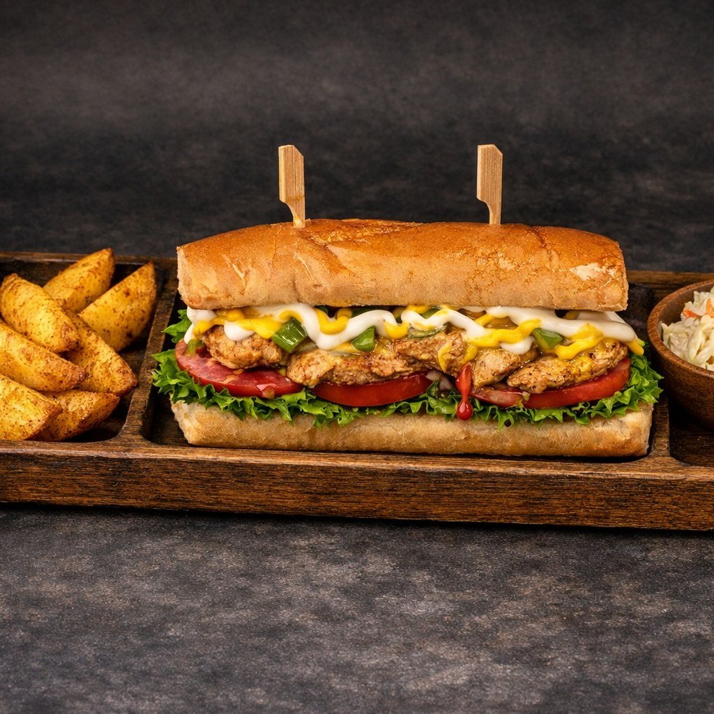 Grilled Chicken Fajita Sandwich